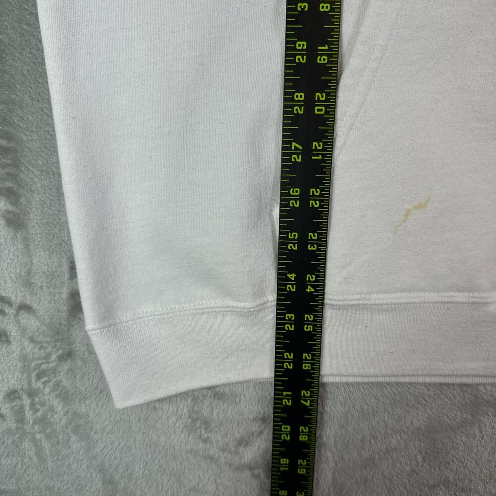 Billie Eilish White Racing Name Spellout Logo White Hoodie Size Large - Picture 6 of 8